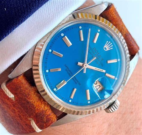 rolex silber blaues zifferblatt|Rolex gehäuse.